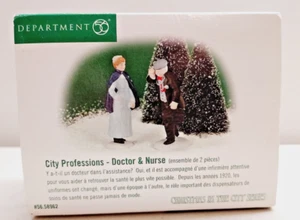 Dept. 56 Christmas in the City City Professions Doctor & Nurse #58962 - Picture 1 of 3