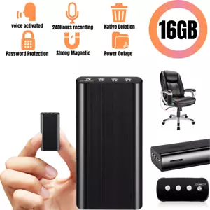 Mini Spy Hidden Audio Recorder Voice Activated Office Listening Device 16GB US - Picture 1 of 12