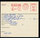 S1195) Francotyp AFS Stammkarte 1960 München BEROLINA GmbH Logo Vogel, Textil?