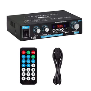 AK35 Mini Bluetooth 5.0 Stereo Audio Amplifier Car Home HiFi Music USB FM AMP - Picture 1 of 9