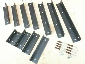 Alcove Shelf Metal Brackets Rustic Corner Angle L 40 40 mm Scaffold Board - Imagen 1 de 21