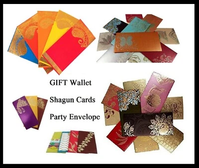 2022 ASSORTED FANCY ENVELOPE GIFT WEDDING MONEY MARRIAGE OCCASIONS WALLET COLOR
