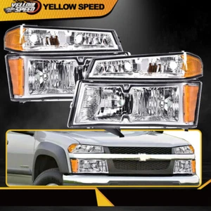 Par de faros delanteros aptos para GMC Canyon Chevy Colorado 2004-2012 - Imagen 1 de 8