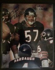 Tom Thayer Chicago Bears Signed Auto 8x10 Photo Inscribed Super Bowl XX Champs