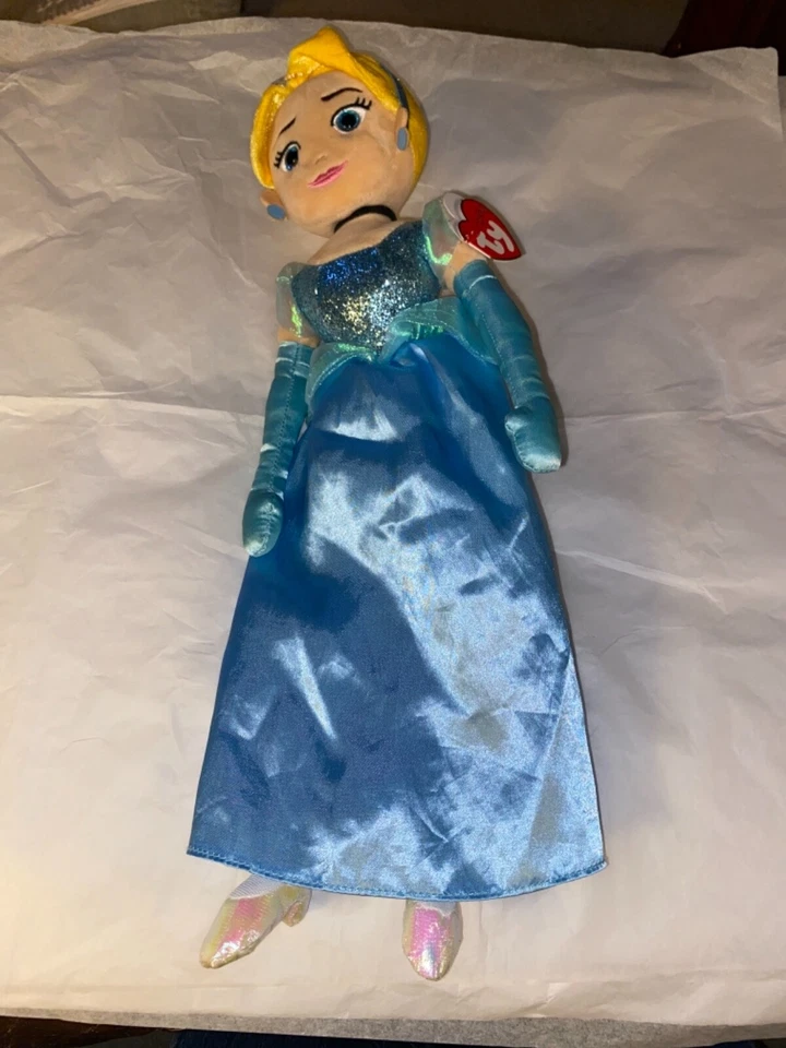 Juguete de peluche TY 18" 2020 Beanie Buddy Disney's Princess Cenicienta como nuevo coleccionable Foto 1 de 4