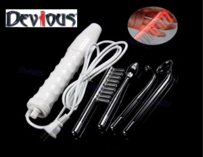 violet Ray wand Red neon electro massage electric shock machine NEW