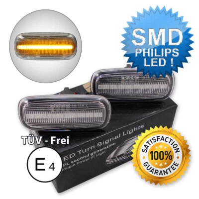 2x LED SEITENBLINKER BLINKER BLINKLEUCHTE FÜR AUDI A3 A4 B5 8D A6 C5 4B TT WEISS - Bild 1 von 2
