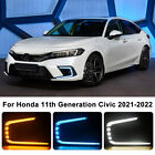 For Honda 11th Generation Civic 2021-22 LED Daytime Running light W/Turn Signal