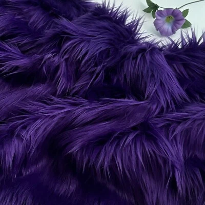 BIANNA Faux Fur Fabric by the yard or pre-cut pieces, Soft Silky Long Pile Hair - Image 1 of 4