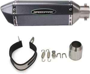 Exhaust Muffler Carbon Fiber 1.5-2"Inlet with Removable DB Killer for Street/Spo - Picture 1 of 8