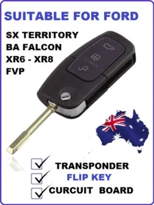 REMOTE FLIP KEY CAR for FORD FALCON BA FOB XR6 XR8 SX TERRITORY PFV - Picture 1 of 9