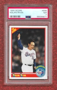 1990 Puntuación #696 Nolan Ryan PSA 7 casi como nuevo Hof Rangers Mets Angels Astros - Imagen 1 de 1