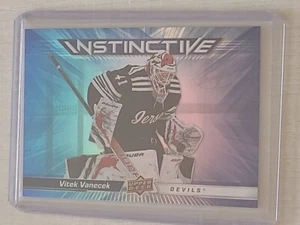 Vitek Vanecek 2023-24 Upper Deck Series 2 Instinctive #IN-7 New Jersey Devils - Picture 1 of 2