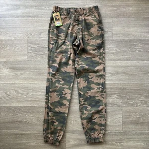 Bear Bottom Pants Joggers Men's Small Tall Wood Camouflage NWT Stretch Green - Picture 1 of 8