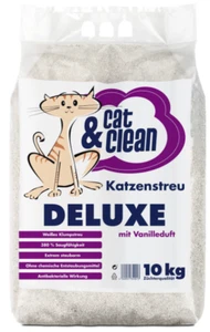 10 kg Cat & Clean® Katzenstreu Deluxe mit Vanilleduft Klumpstreu Katzensand - Bild 1 von 3