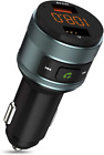 ZeaLife Bluetooth FM Transmitter Bluetooth Car Adapter with QC 3.0 Fast Charge