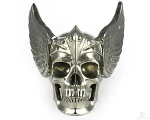5.1" Pyrite Carved Crystal Guardian Skull, Crystal Healing - Picture 1 of 8
