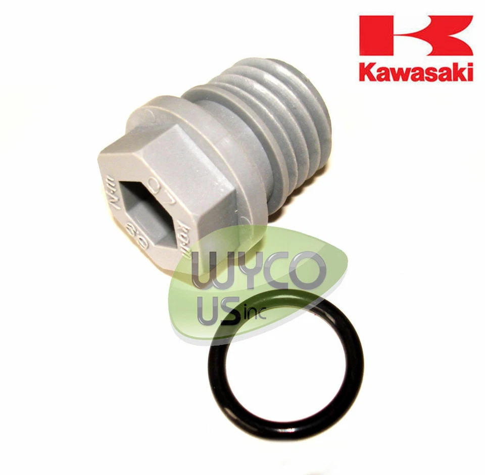 OEM OIL DRAIN PLUG w/ GASKET, 92066-0774, KAWASAKI FH381V-FH721V ENGINES, 12D5 - Image 1 of 1