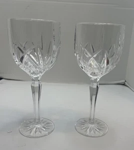 Marquis by Waterford Crystal Brookside All Purpose Wine Glasses 8 5/8" Set of 2 - Picture 1 of 11