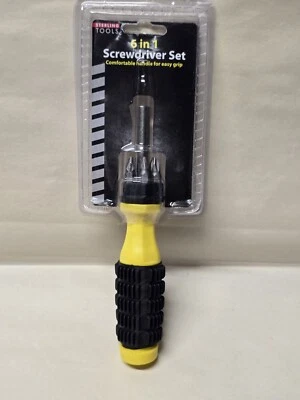 6 IN 1 Screwdriver Set Straight And Phillips Bits - Image 1 of 3