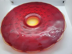 Plato de pastel de colección de la década de 1970 A Tiara exclusivo Sunset Constellation 13,5" - Imagen 1 de 9