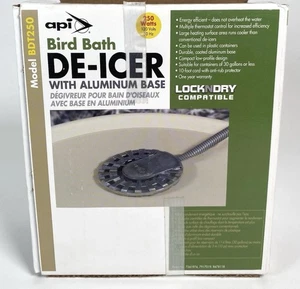 Bird Bath DE-ICER con base in alluminio di API modello BDT250 250 Watt metallizzato - Foto 1 di 3