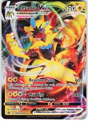 Zeraora VMAX SWSH264 Pokemon SWSH: Sword & Shield Promo Cards  Promo NM - Image 1 of 2