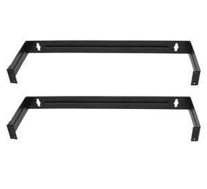 2 Pcs 1U 19" Wall Mount Hinge Bracket For 12/24 Port Patch Panel 6" Depth Steel - Picture 1 of 1