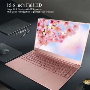 Pinkish Laptop 15.6in IPS Display Quad Core CPU 16GB RAM 512GB ROM Fingerpri NEW - Afbeelding 1 van 18