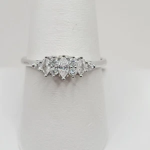 Sterling Silber Zirkonia Cluster Ring - Größe 9 - UVP: $ 100 - Bild 1 von 11