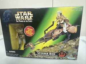 Star Wars Power of the Force POTF Veicoli Speeder Bike Principessa Leia Nuovo con scatola, NOS - Foto 1 di 10