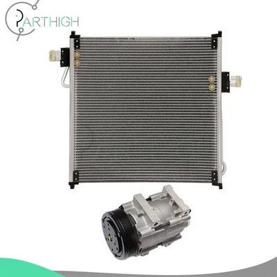 Condensador de CA y compresor de CA apto para Ford Ranger Mazda B3000 B4000 1998-2006 Foto 1 de 4
