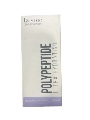 POLIPÉPTIDO para el cuidado de la piel clínico La soie ultra hidratante facial nocturno 1,7 oz Foto 1 de 2