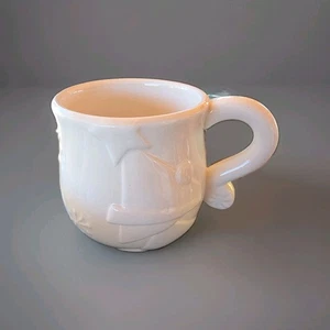 CKA White Stoneware Mug Holiday Soup Hot Cocoa NWOT - Picture 1 of 12