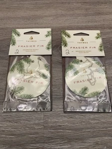 THYMES FRASIER FIR DECORATIVE SCENTED SACHET LOT OF 2 - Picture 1 of 2
