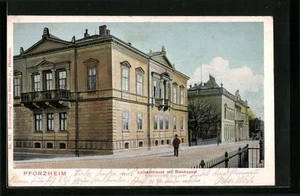 Ansichtskarte Pforzheim, Luisenstrasse mit Reichspost 1914  - Picture 1 of 2