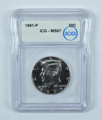 1991-P Kennedy Half Dollar MS67 ICG *4029 - Image 1 of 4