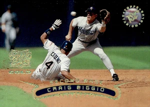 1996 STADIUM CLUB EXTREME PLAYERS GOLD PARALLEL #298 CRAIG BIGGIO ASTROS HOF NM - Picture 1 of 2