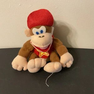 Vintage Super Mario Diddy Kong 6" BD&A Sitzsack Plüsch 1997 Nintendo 64 N64 - Bild 1 von 1