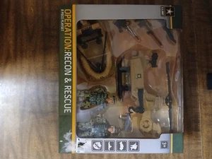 U.S. Army Operation: Recon & Rescue Playset with 3.75" Figures New in Box - Picture 1 of 5