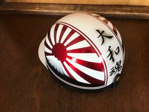 Japanese Bosozoku Helmets Fuji nisshou korukuhan Cork Half Japan #39 - Bild 1 von 4