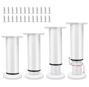 Uenhoy Set of 4 Adjustable Furniture Legs 4.72-7 Inch Metal Heavy Duty Cabine... - Picture 1 of 7