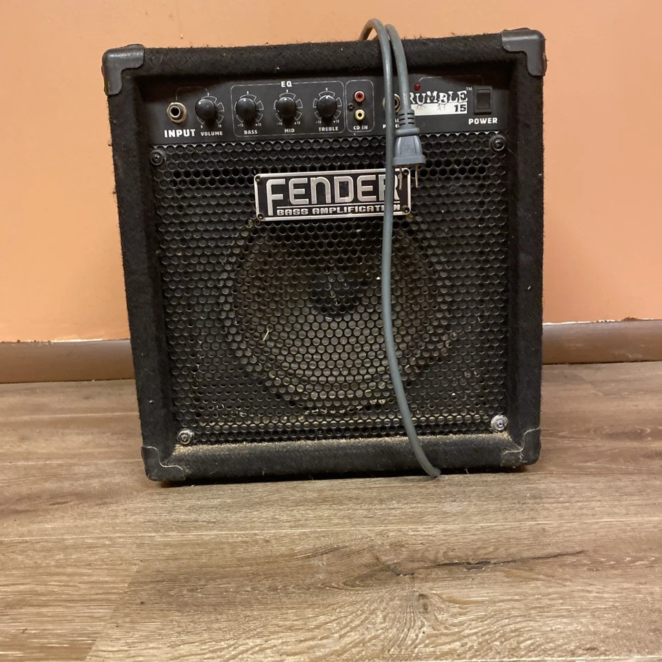 ￼ Guitar Set Comes With Guitar CaseGuitar Amp, Bass Amp, A Radioshack Tuner/more - Image 1 of 4