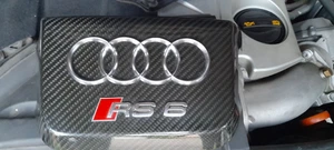Carbon fiber engine cover from an Audi RS 6 - Picture 1 of 11