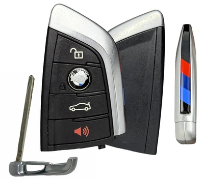 OEM BMW Serie 5 M Llavero Inteligente Transmisor Remoto Borde Rojo y Azul N5F-ID21A Foto 1 de 4