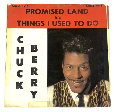 CHUCK BERRY ~ Promised Land ~ 45 rpm Single w/Pic. Sleeve Chess Records EX - Image 1 of 4