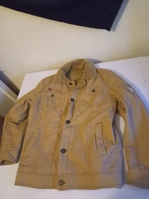 Yi Jian Mei Men's Button Up Jacket Coat fleece lined cotton XL 36" 38" 40" - Image 1 of 4