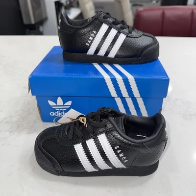 Adidas Samoa I Zapatos Talla 7K Niños Niñas Blanco y Negro Juvenil Unisex Nuevos Foto 1 de 4