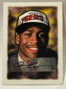Allen Iverson Signed 1996 Ultra Rising Stars Authentic Auto Signature Autograph - Picture 1 of 2
