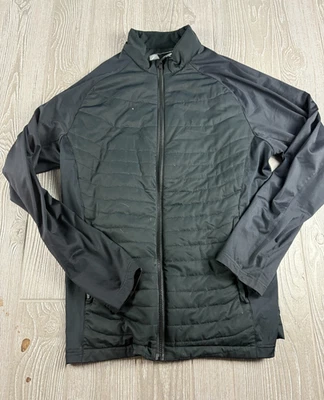 Chaqueta Sun Mountain negra con cremallera talla mediana para hombre ropa de viento Foto 1 de 4